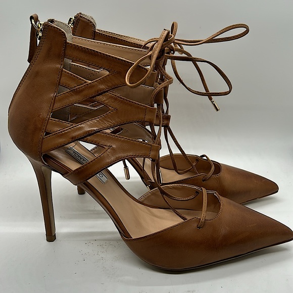 Tony Bianco NWT Sexy Tan Monaco Pointed Toe Stiletto Heels Shoes **Size 9**🔥🔥 - Picture 3 of 7